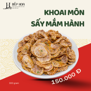 Khoai môn sấy mắm hành